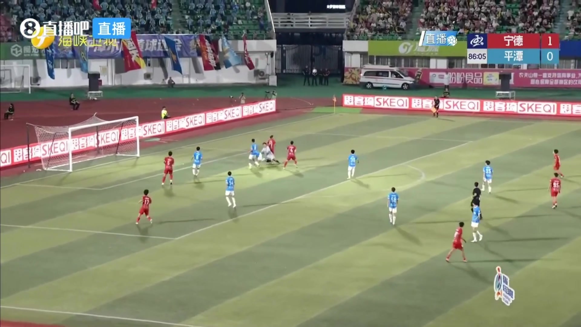宁德队2-0平潭队！宁德队叶晨昕禁区外垫射破门